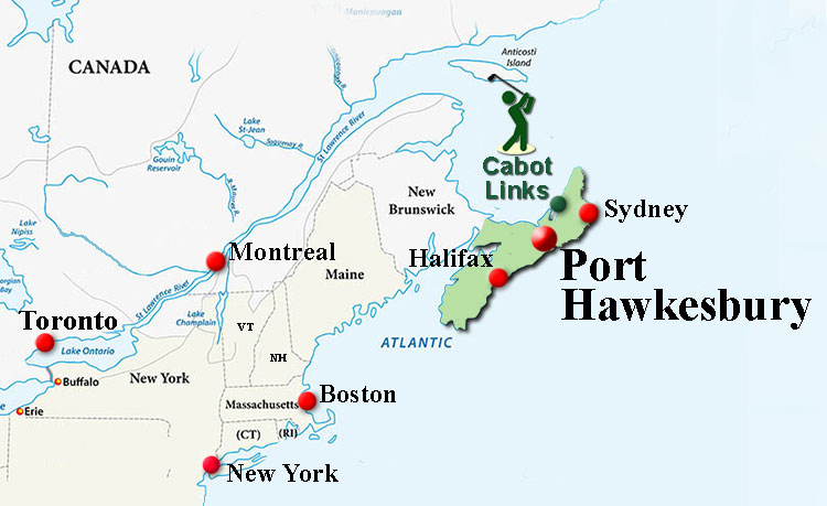 Port Hawkesbury to Cabot Links